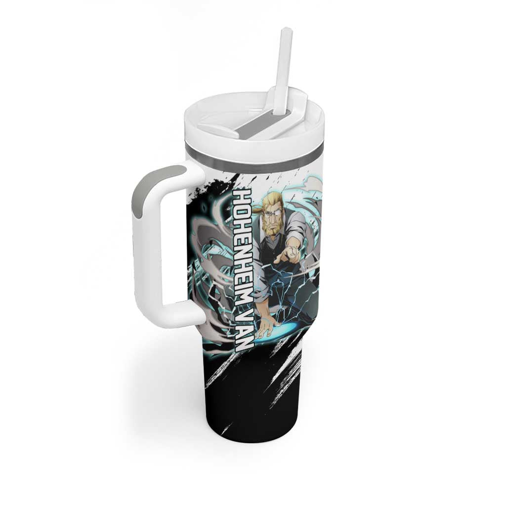 Hohenheim Van Fullmetal Alchemist Tumbler With Handle Anime Grunge Pattern Style