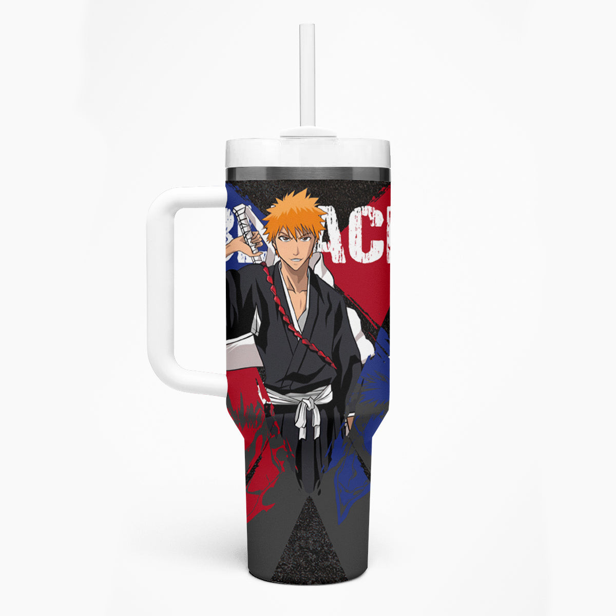 Ichigo Kurosaki Tumbler With Handle Anime Style