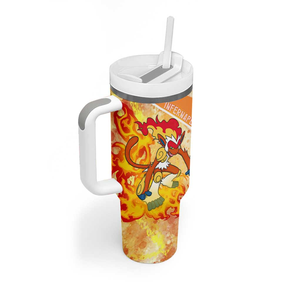 Infernape Pokemon Tumbler With Handle Anime Style