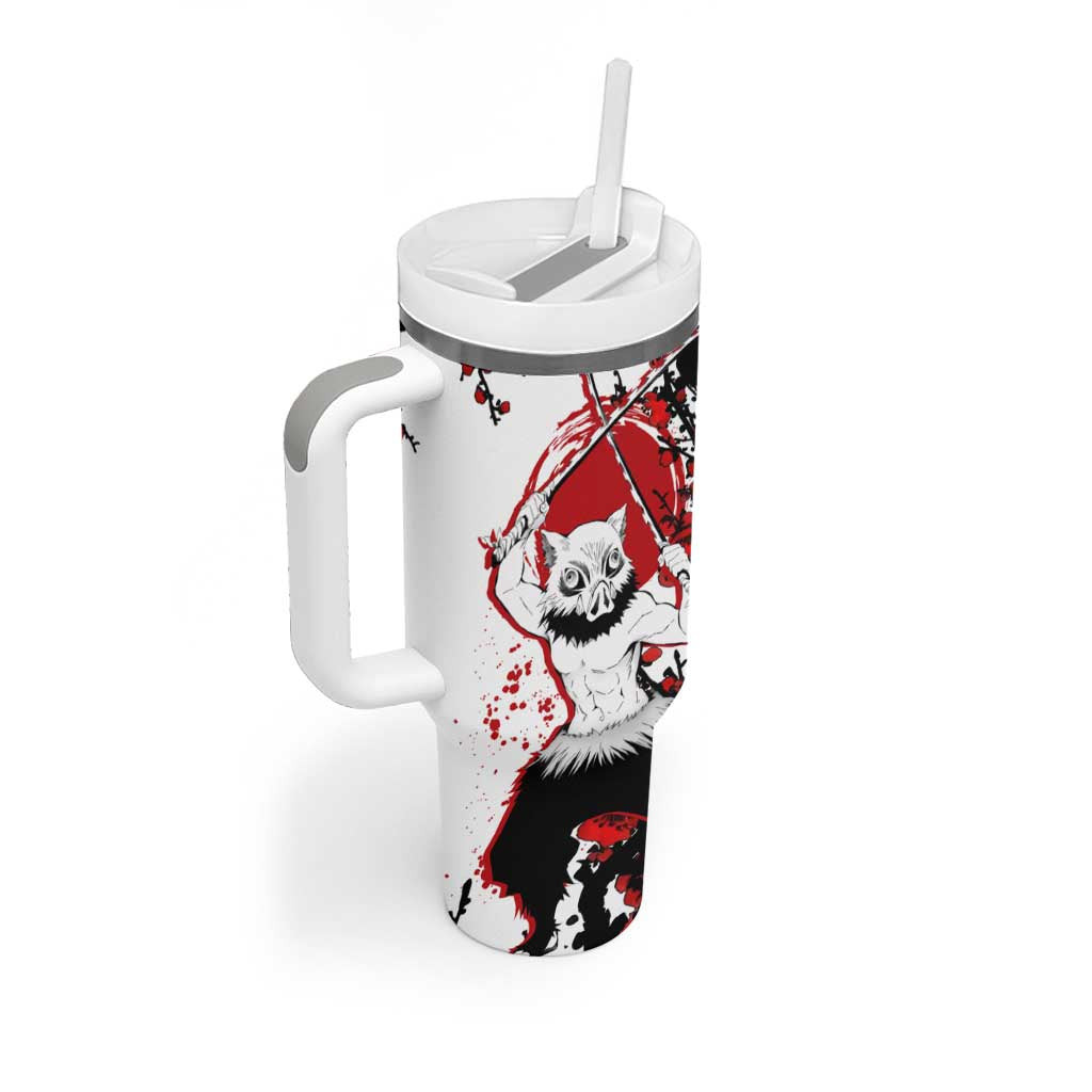 Inosuke Hashibira Demon Slayer Tumbler With Handle Anime Japan Style