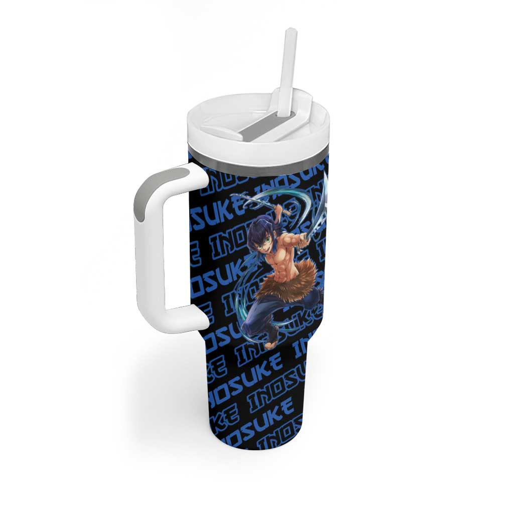Inosuke Hashibira Demon Slayer Tumbler With Handle Anime Japan Style