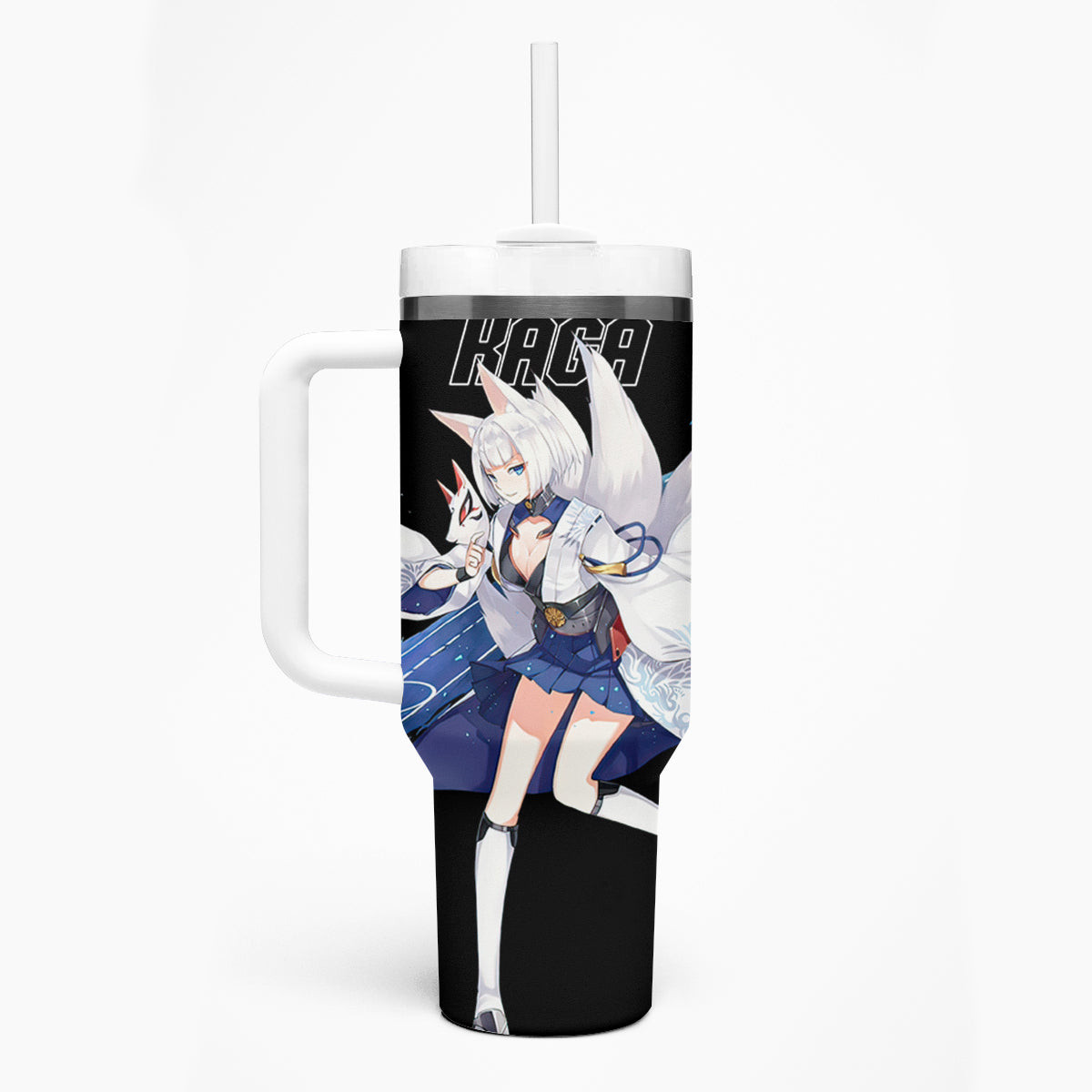 Kaga Azur Lane Tumbler With Handle Anime Game Style