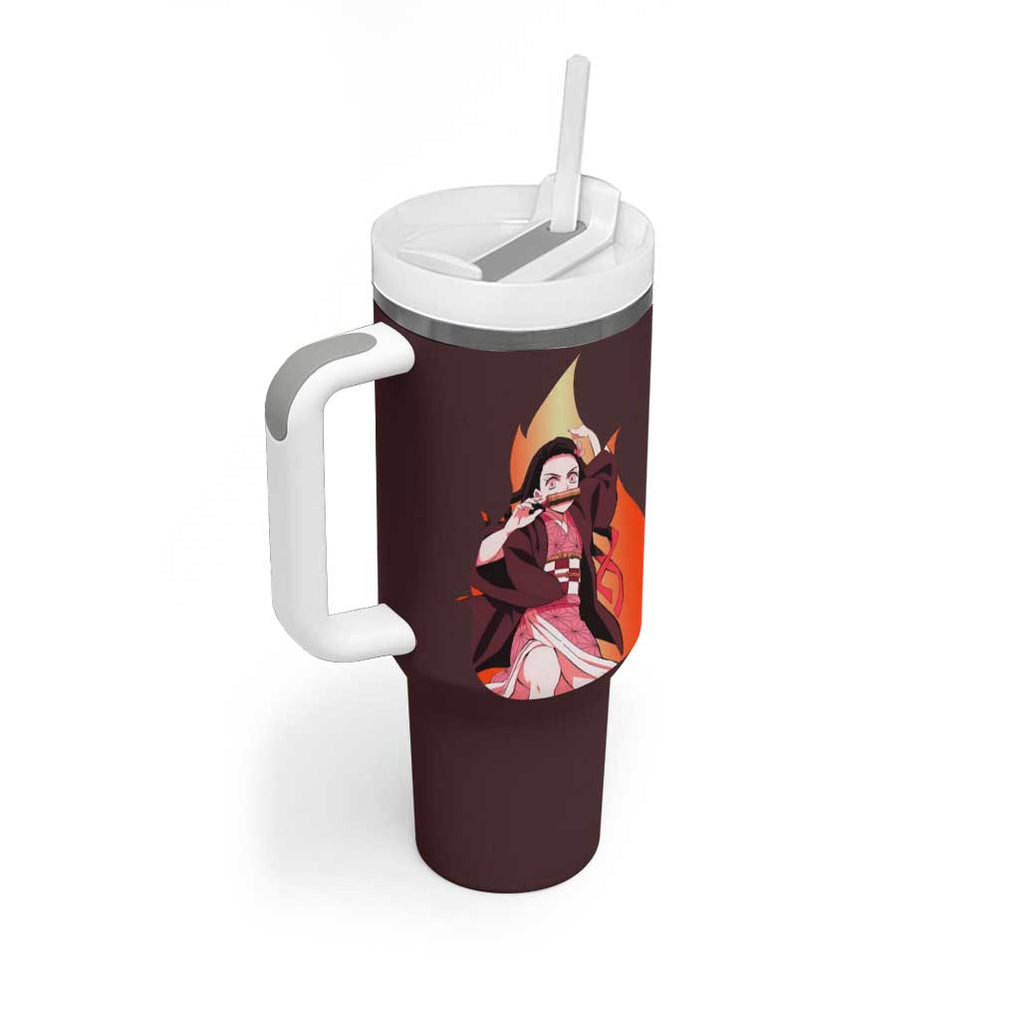 Kamado Nezuko V2 Demon Slayer Tumbler With Handle Anime Style