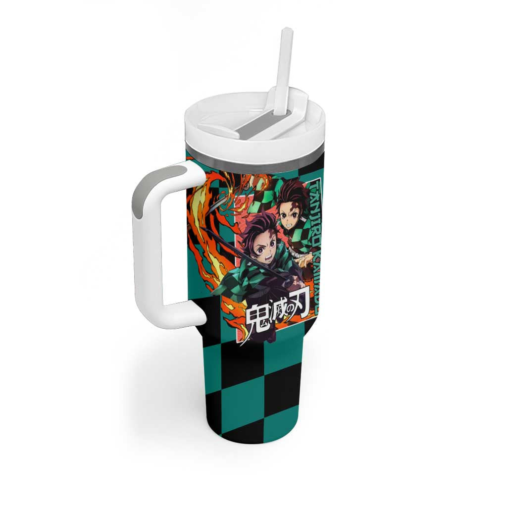 Kamado Tanjiro Demon Slayer Tumbler With Handle Anime Style