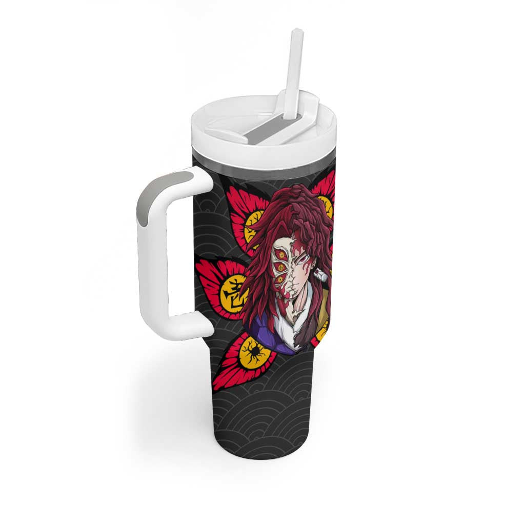 Kokushibo And Yoriichi Demon Slayer Tumbler With Handle Anime Style