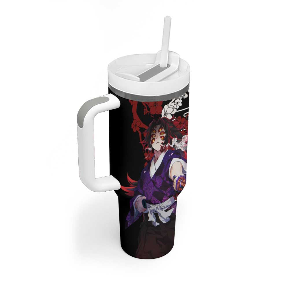 Kokushibo Demon Slayer Tumbler With Handle Anime Japan Style
