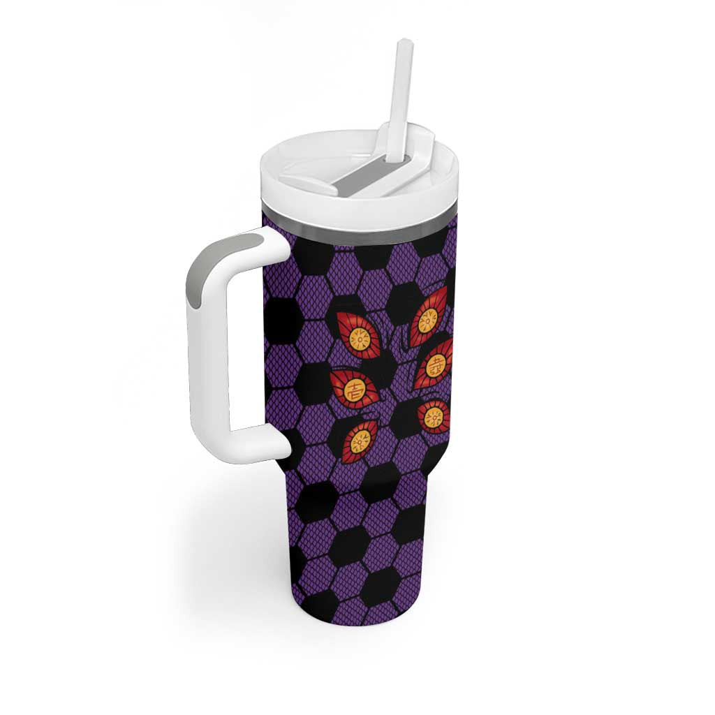 Kokushibo Demon Slayer Tumbler With Handle Anime Style