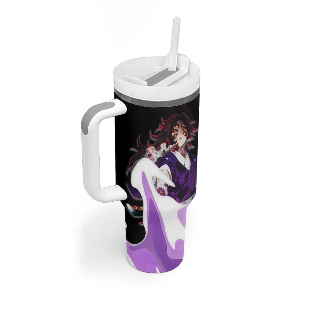 Kokushibo Demon Slayer Tumbler With Handle Anime Style