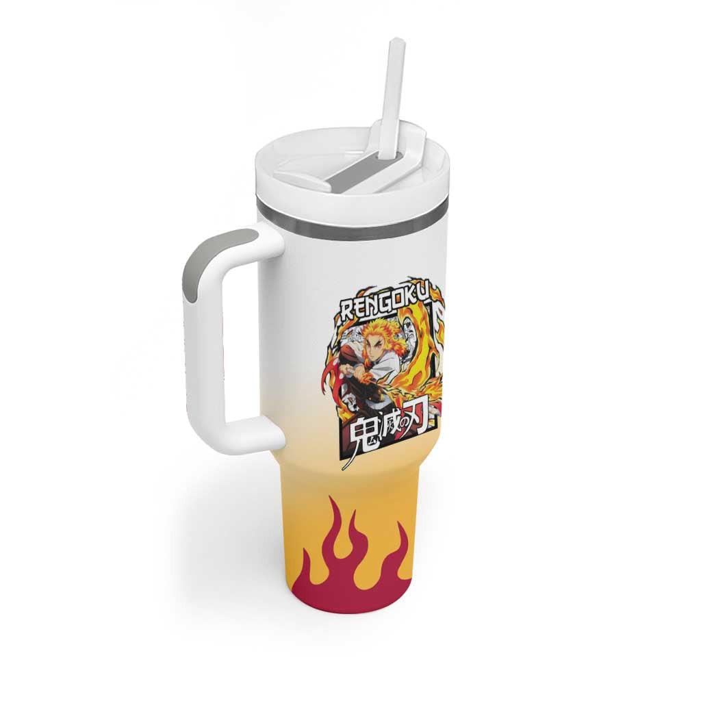Kyojuro Rengoku Haori Demon Slayer Tumbler With Handle Anime Style