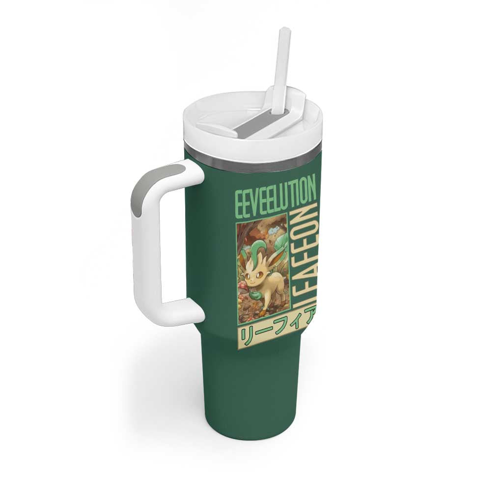Leafeon Pokemon Tumbler With Handle Anime Style