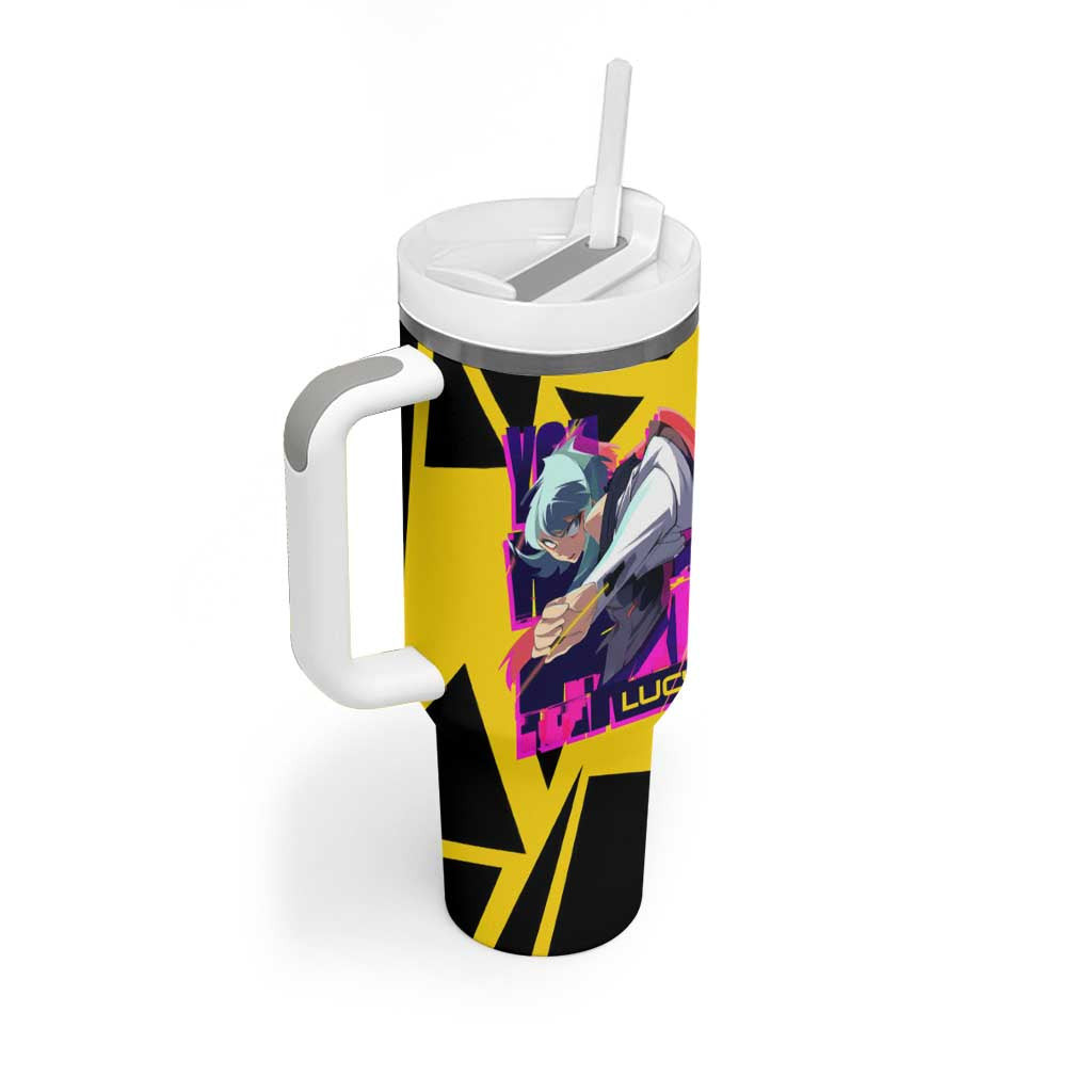 Lucy Cyberpunk Edgerunners Tumbler With Handle Anime Style