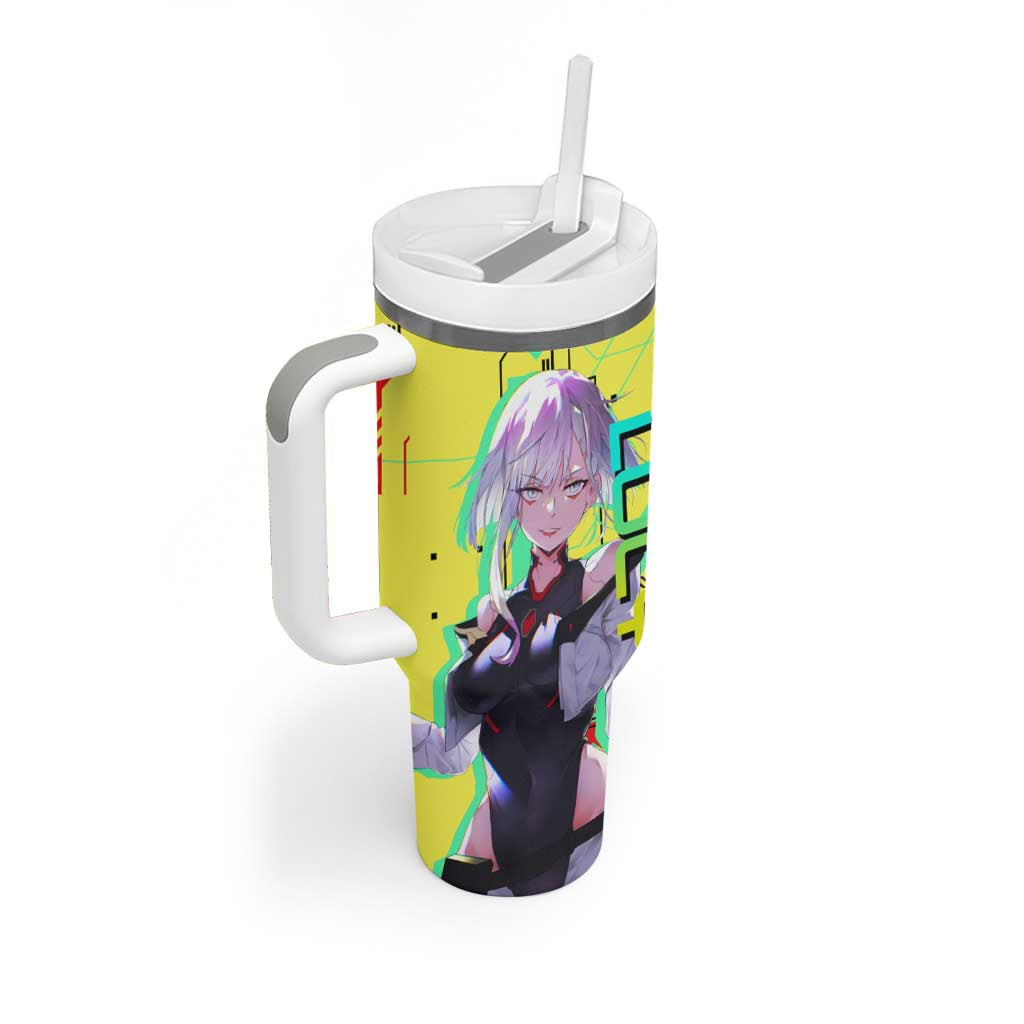 Lucy Cyperpunk Edgerunners Tumbler With Handle Anime Style