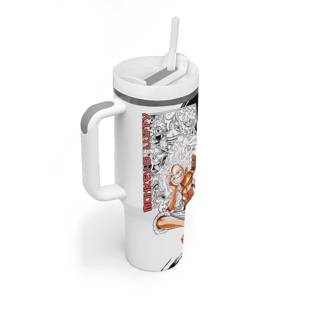Luffy Gear 5 One Piece Tumbler With Handle Anime Mix Manga Style