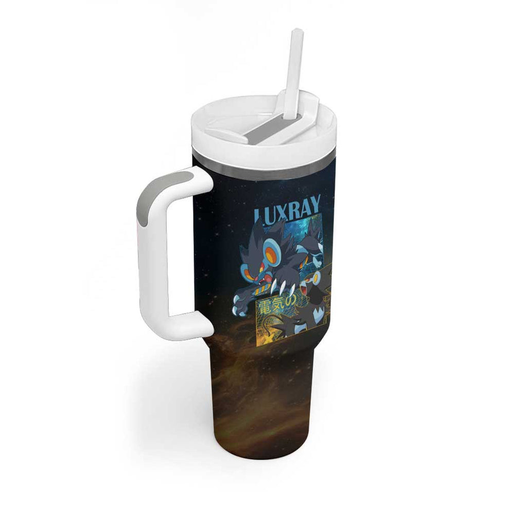 Luxray Poke Tumbler With Handle Anime Style