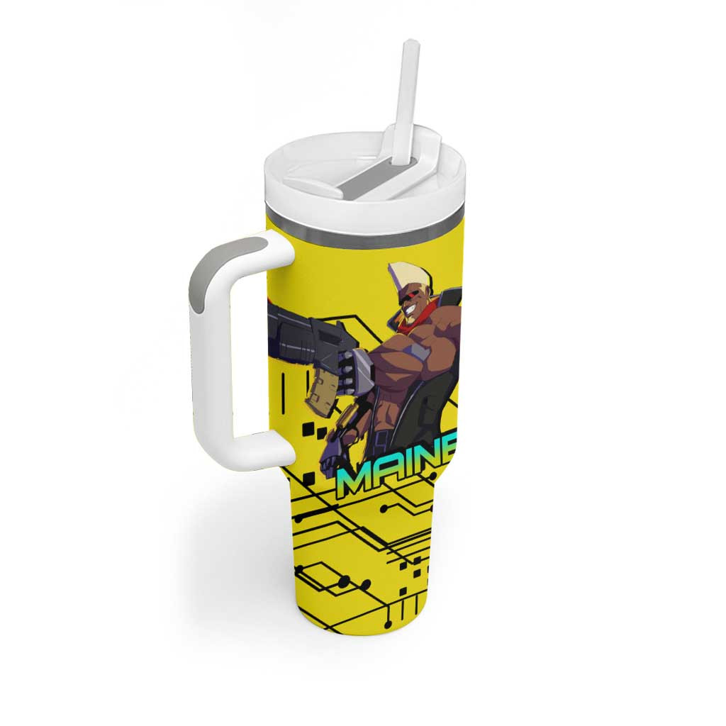 Maine Cyberpunk Edgerunners Tumbler With Handle Anime Style