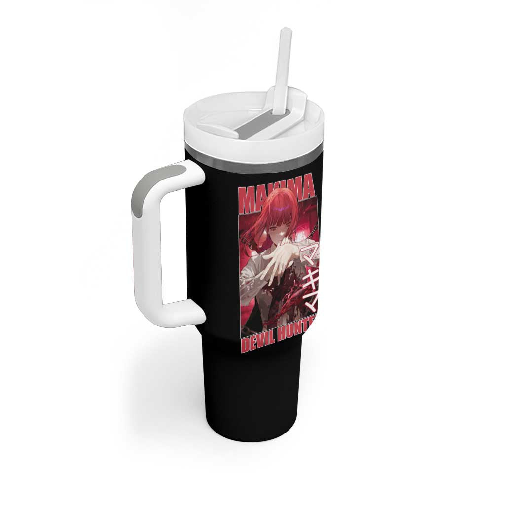 Makima Chainsaw Man Tumbler With Handle Anime Style