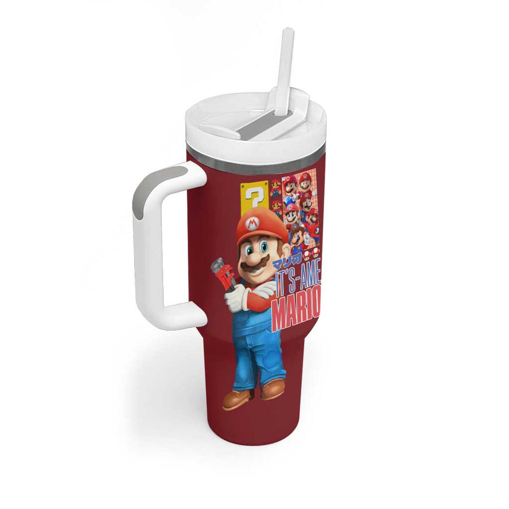 Mario Bros Mario Bros Tumbler With Handle Anime Mix 3d Game Style