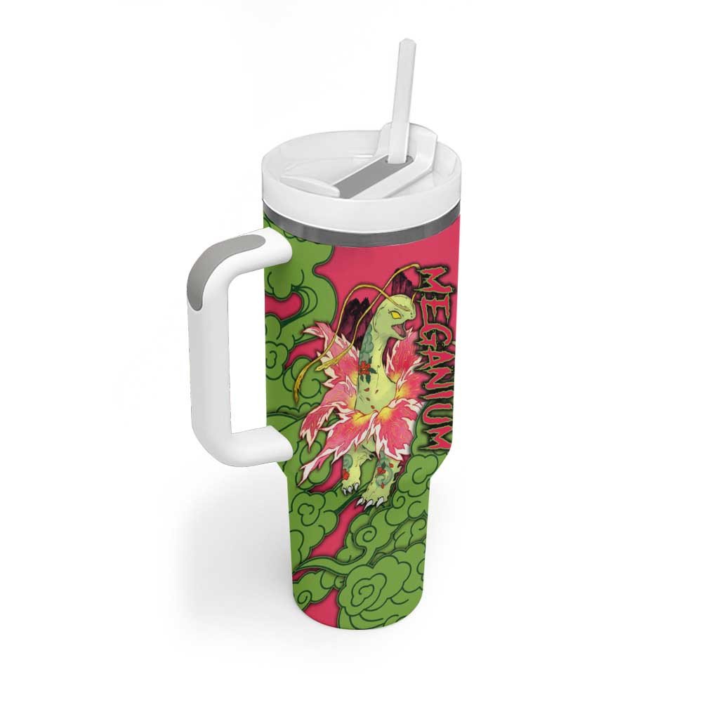 Meganium Pokemon Tumbler With Handle Anime Japan Art Style