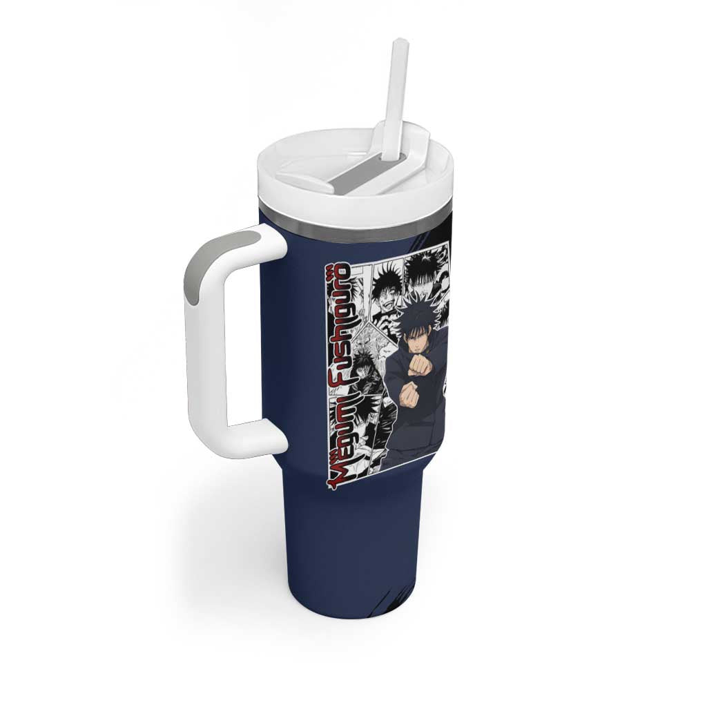 Megumi Fushiguro Jujustu Kaisen Tumbler With Handle Anime Mix Manga Style