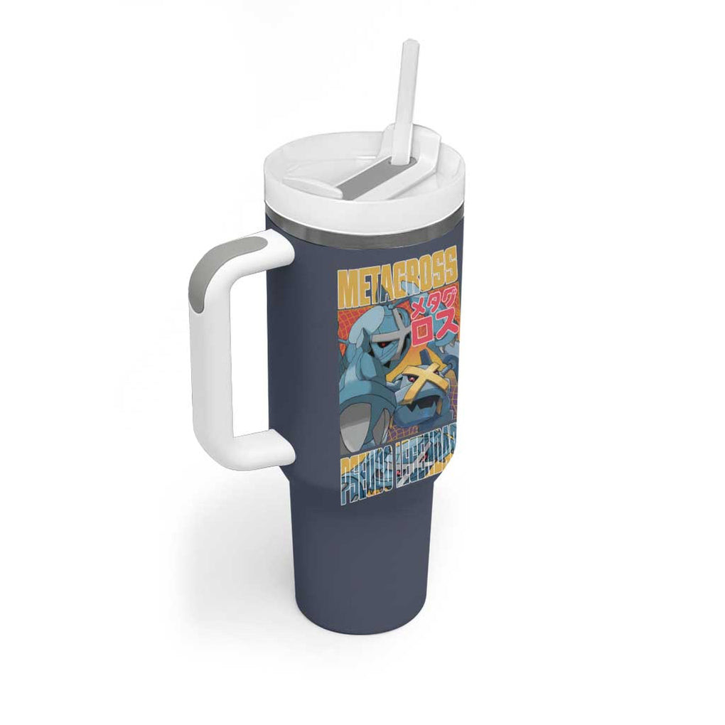 Metagross Poke Tumbler With Handle Anime Style