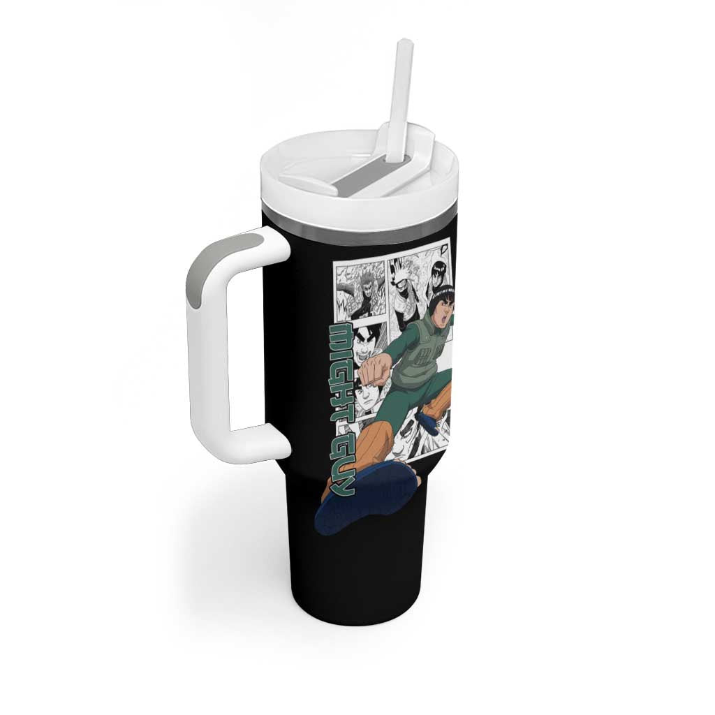 Might Guy Naruto Tumbler With Handle Anime Mix Manga Style