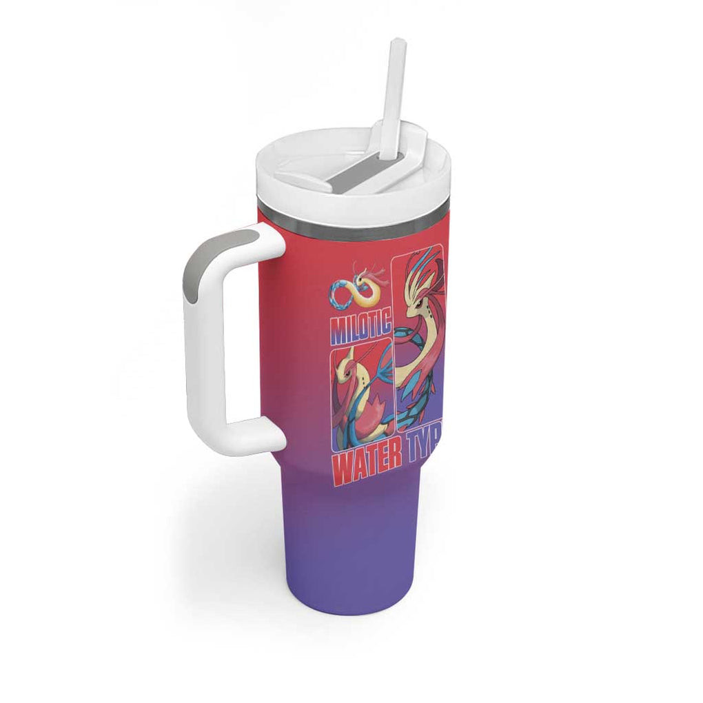 Milotic Poke Tumbler With Handle Anime Style