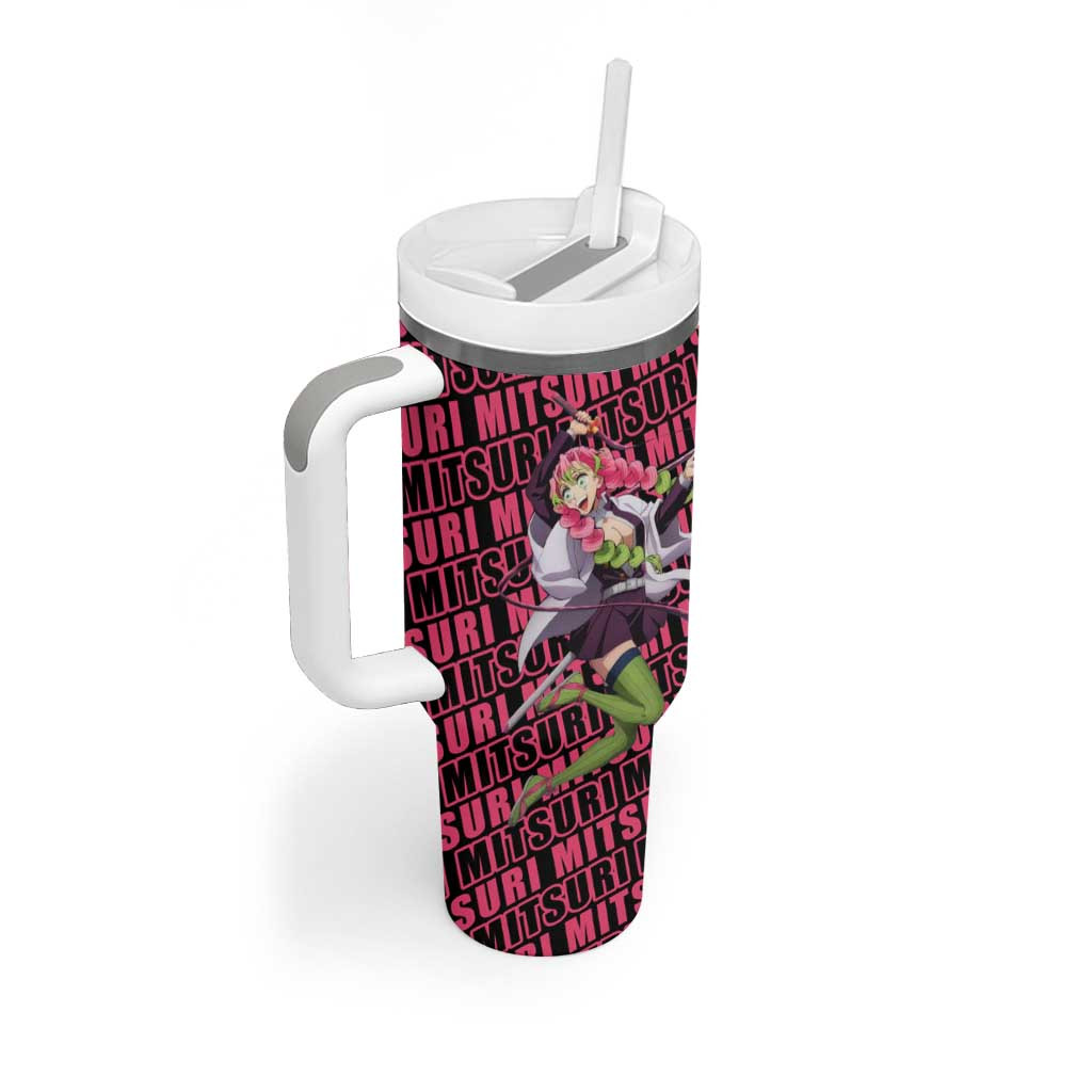 Mitsuri Kanroji Demon Slayer Tumbler With Handle Anime Style
