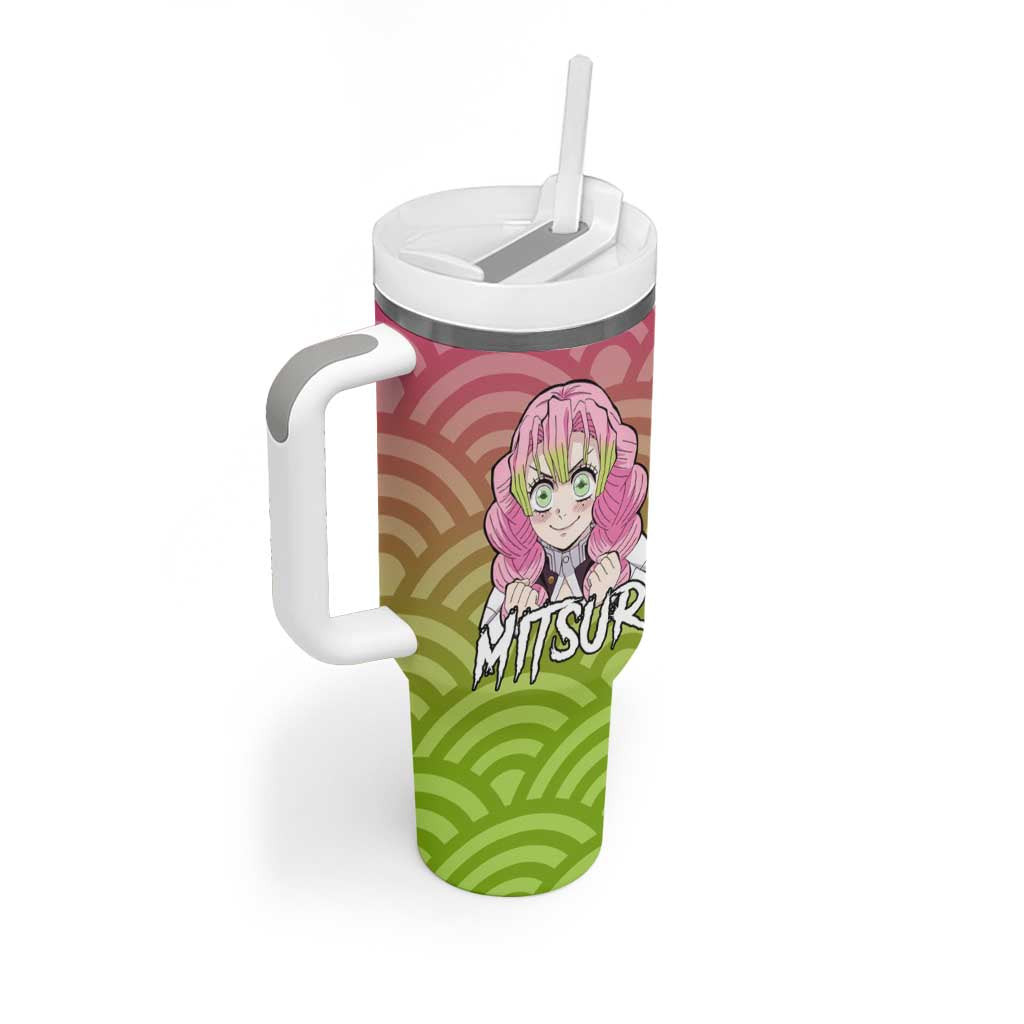 Mitsuri Kanroji Demon Slayer Tumbler With Handle Anime Style