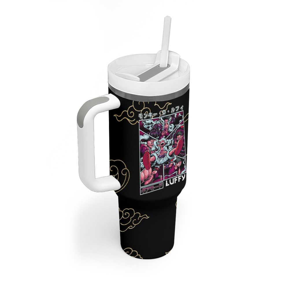 Monkey D Luffy Gear 5th V4 One Piece Tumbler With Handle Anime Style