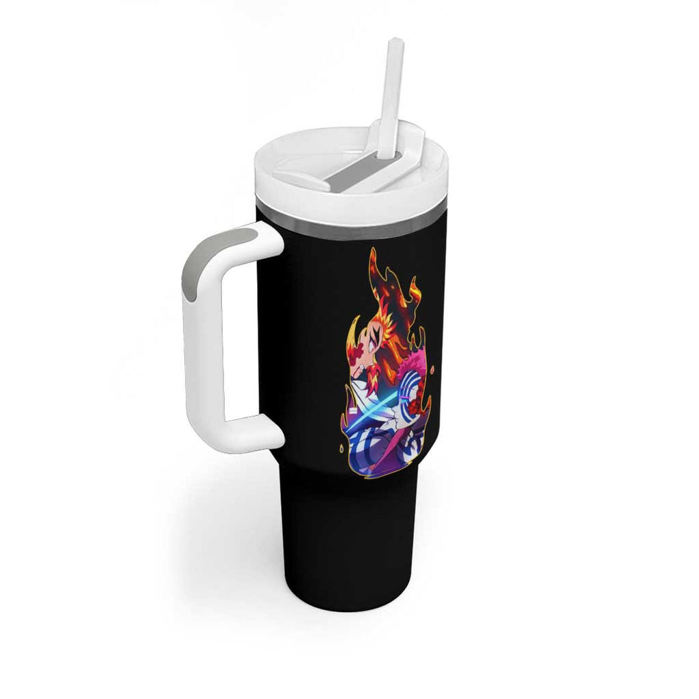 Mugen Train Arc Demon Slayer Tumbler With Handle Anime Style