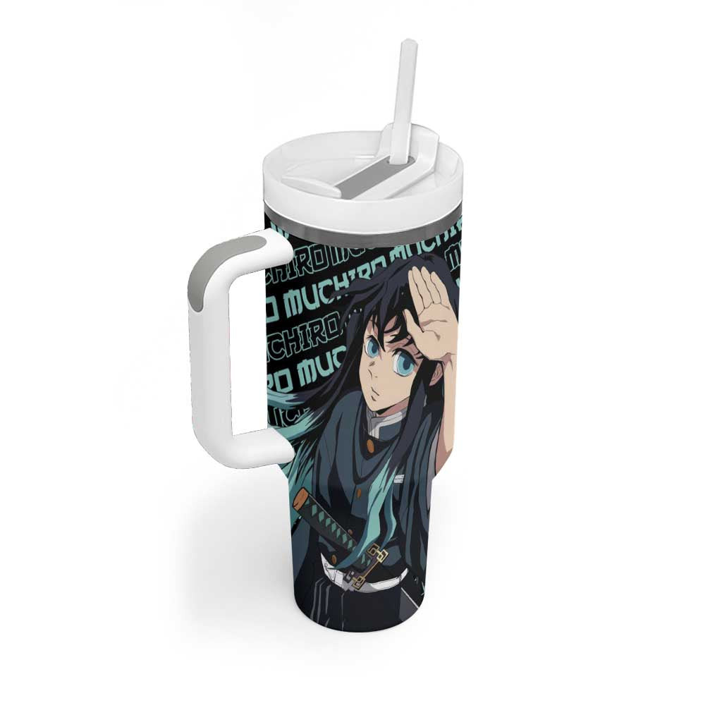 Muichiro Tokito Demon Slayer Tumbler With Handle Anime Mix Pattern Style