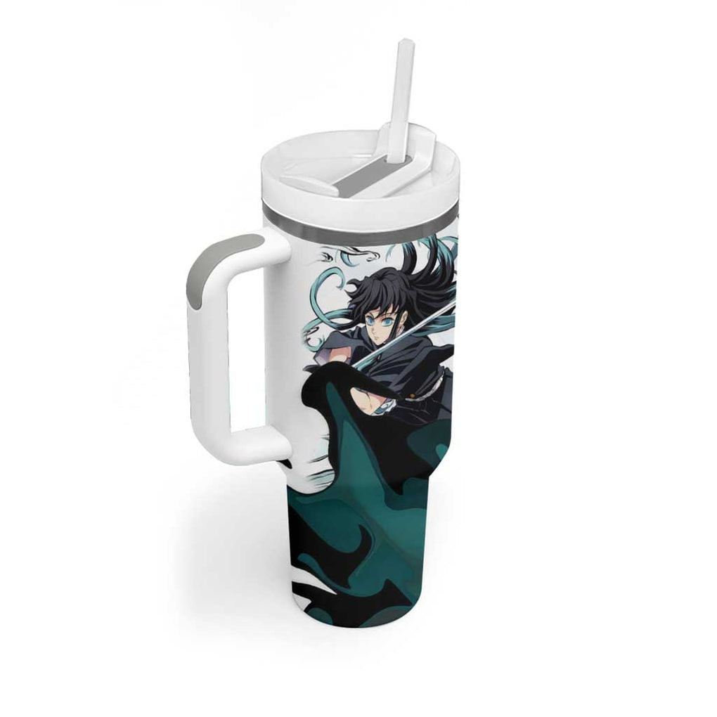 Muichiro Tokito Demon Slayer Tumbler With Handle Anime Style