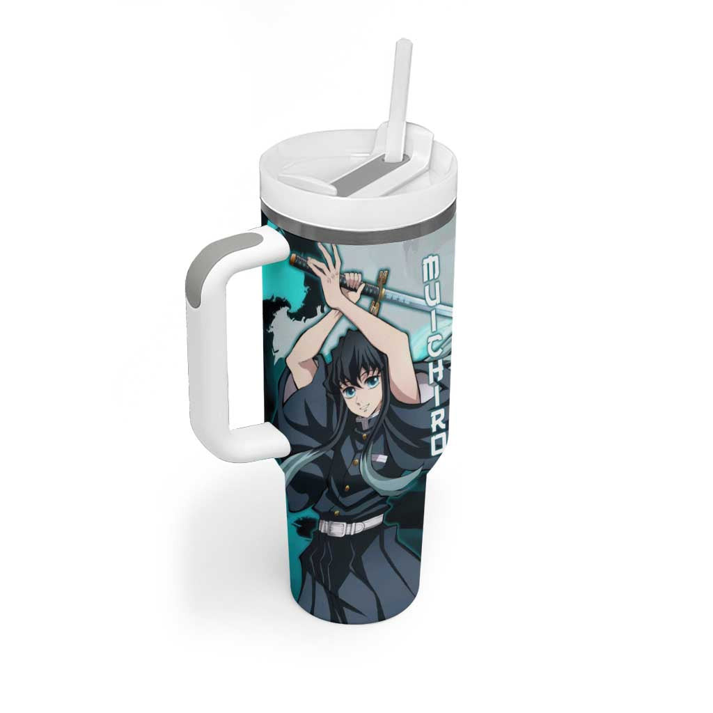Muichiro Tokito Demon Slayer Tumbler With Handle Anime Style