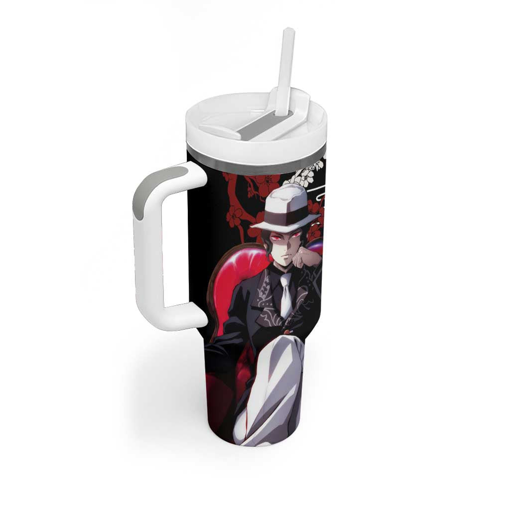 Muzan Kibutsuji Demon Slayer Tumbler With Handle Anime Japan Style