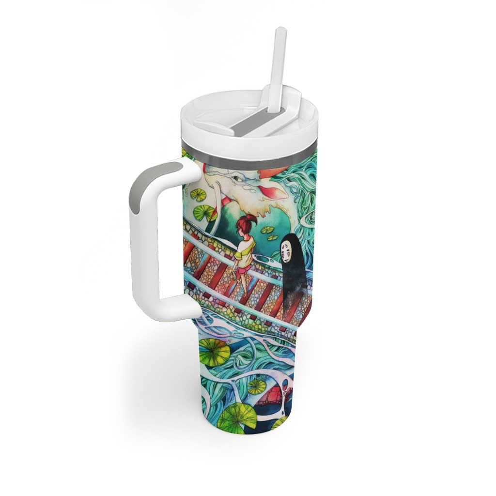 Mythical Spirited Away Studio Ghibli Tumbler With Handle Anime Style