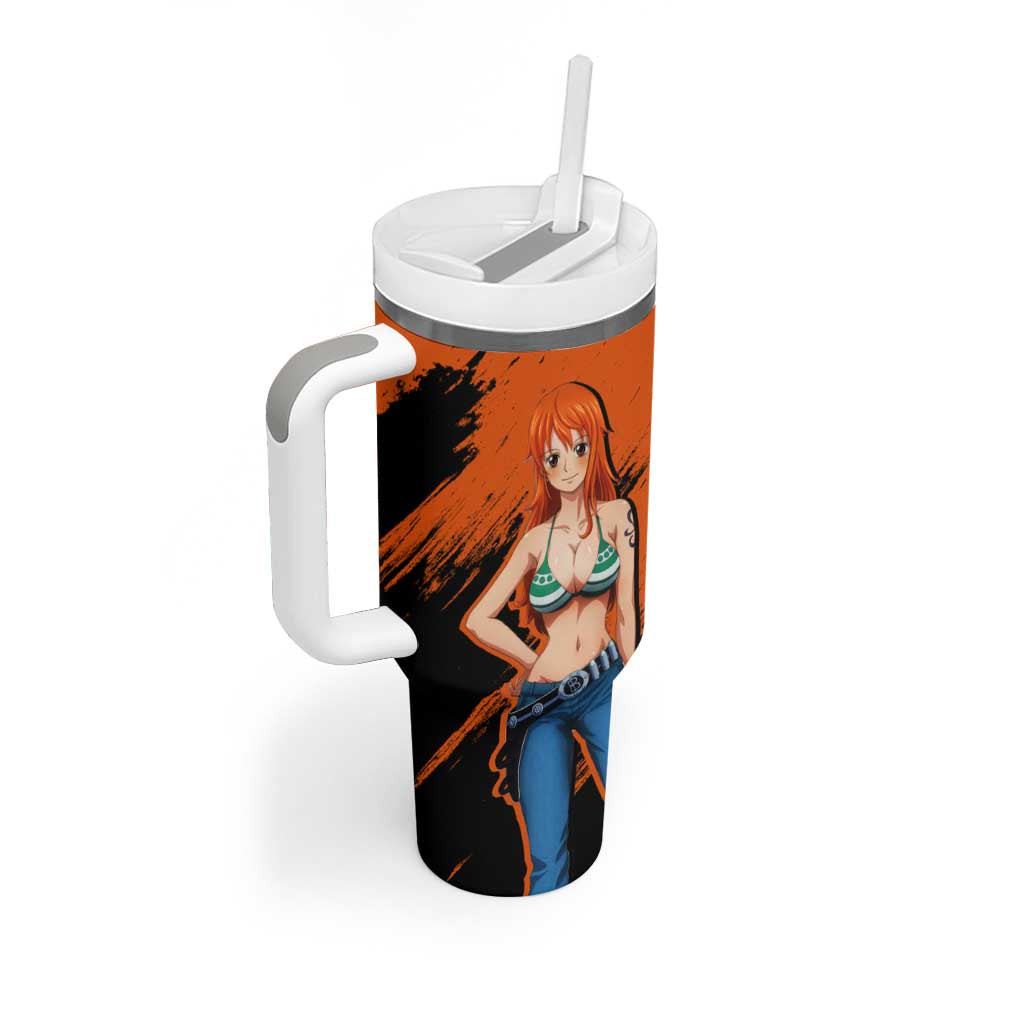 Nami One Piece Tumbler With Handle Anime Style