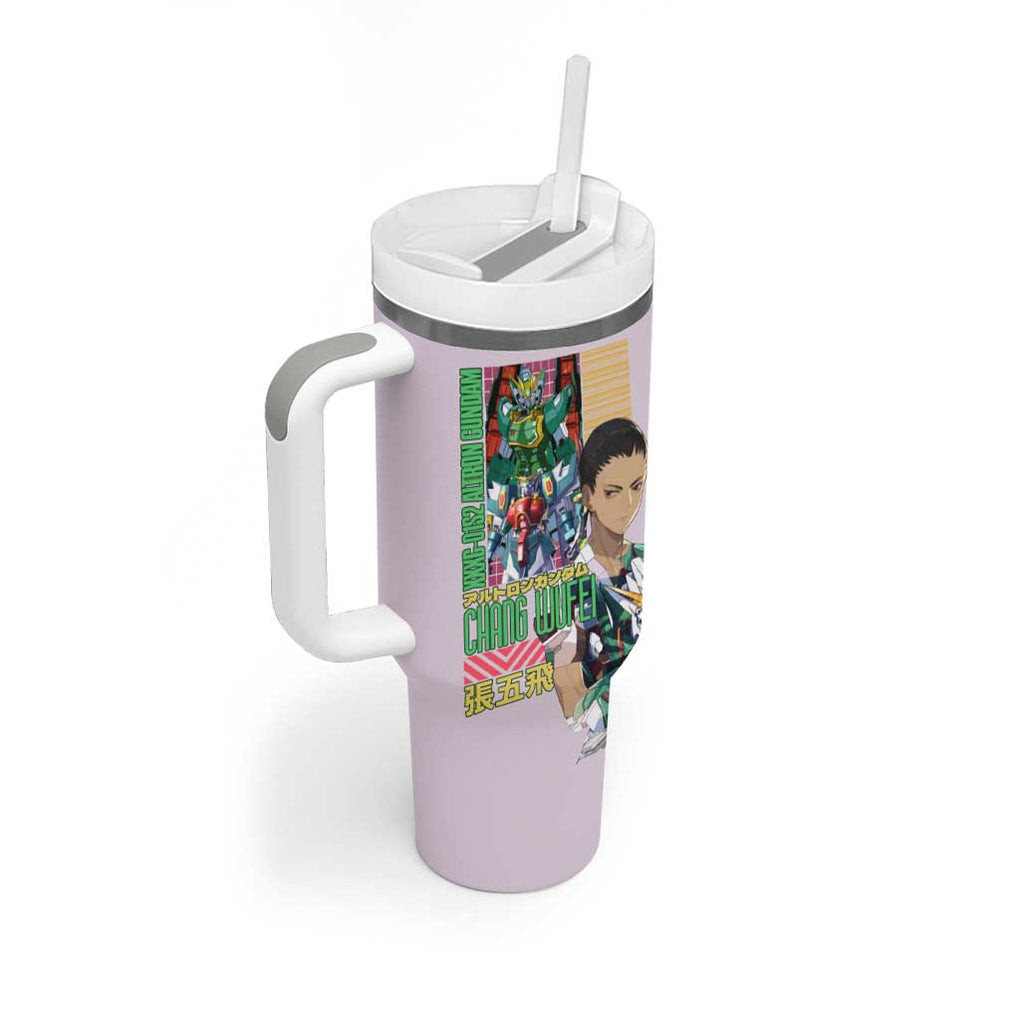 Nataku X Chang Wufei Gundam Wing Endless Waltz Tumbler With Handle Japan Anime Style