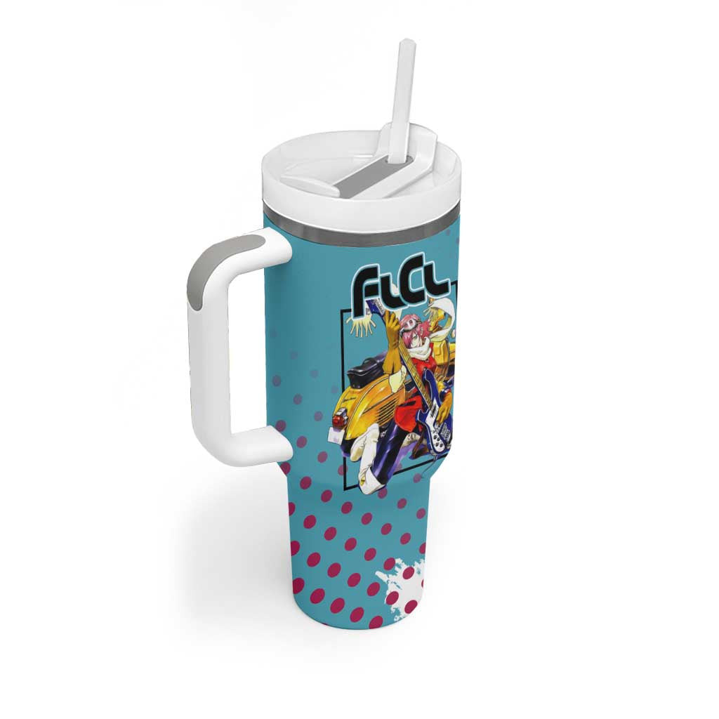 Neon Flcl Tumbler With Handle Anime Style