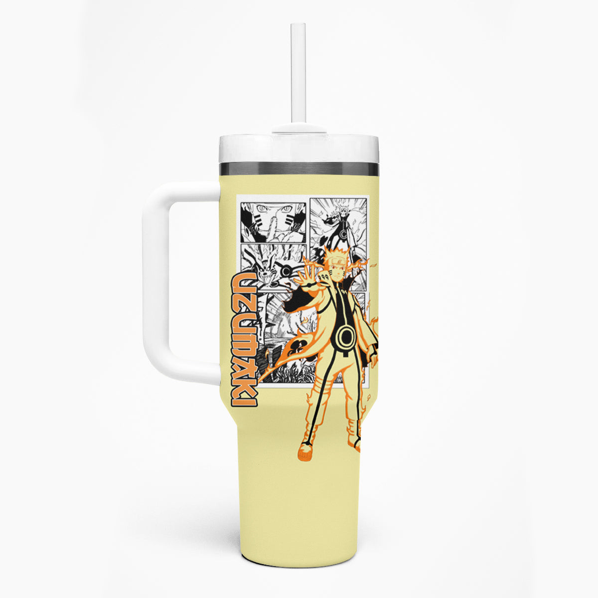 Nrt Uzumaki Bijuu Naruto Tumbler With Handle Anime Mix Manga Style