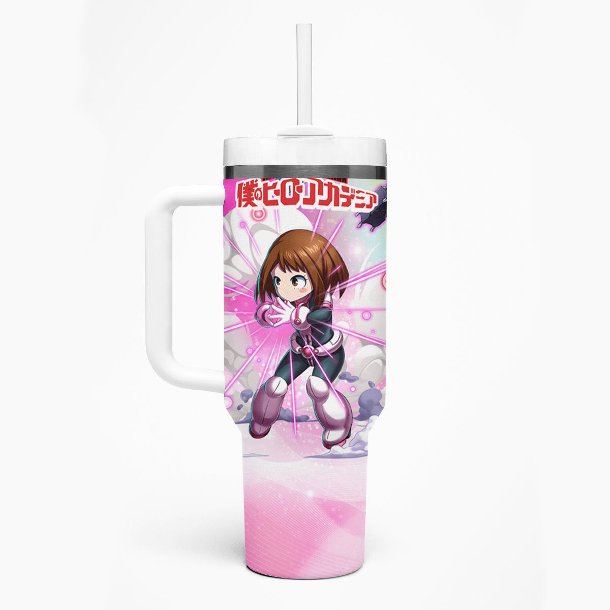 Ochako Uraraka Tumbler With Handle Anime Style