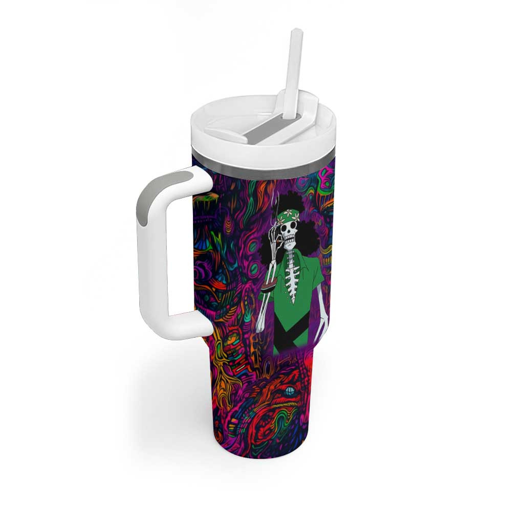 One Piece Hippie Trip Brook Tumbler With Handle Anime Style