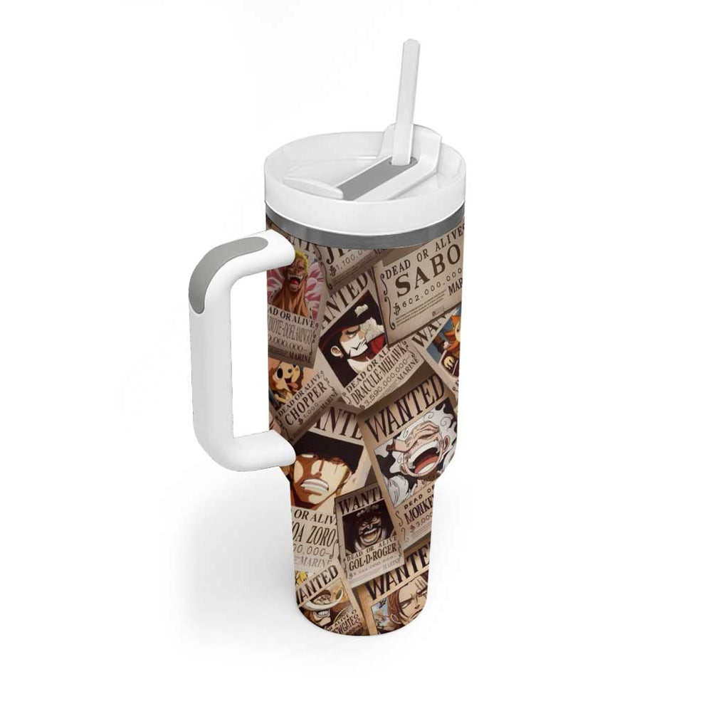 One Piece Wanted One Piece Tumbler With Handle Anime Style