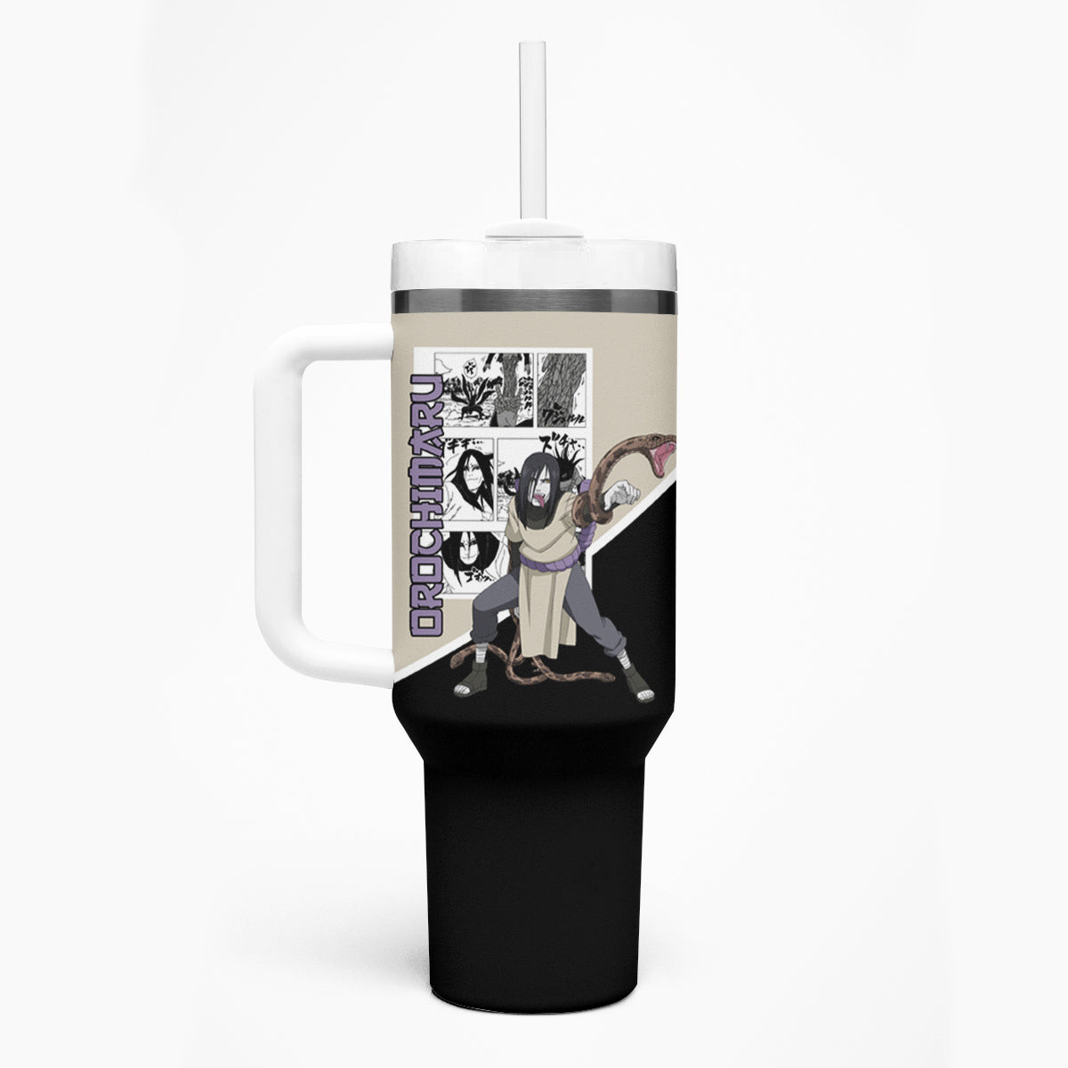 Orochimaru Naruto Tumbler With Handle Anime Mix Manga Style