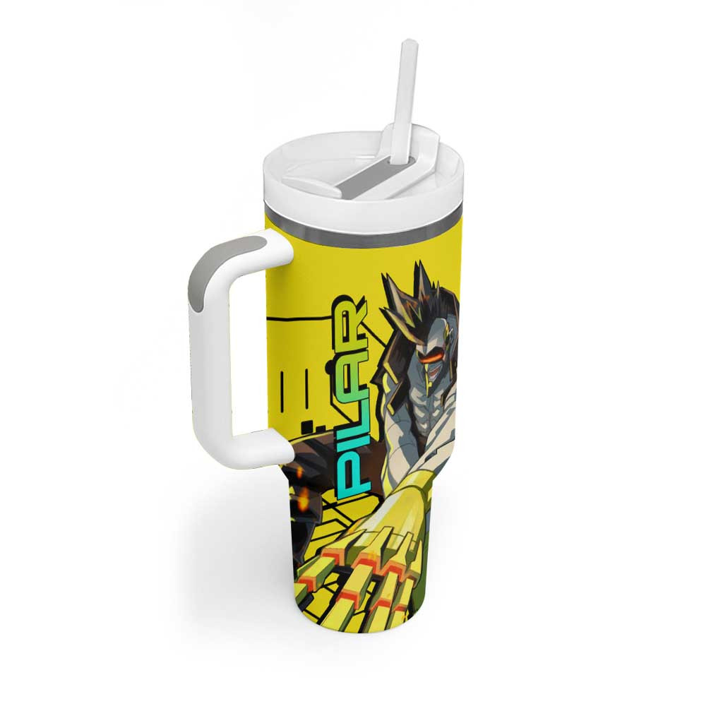 Pilar Cyberpunk Edgerunners Tumbler With Handle Anime Style