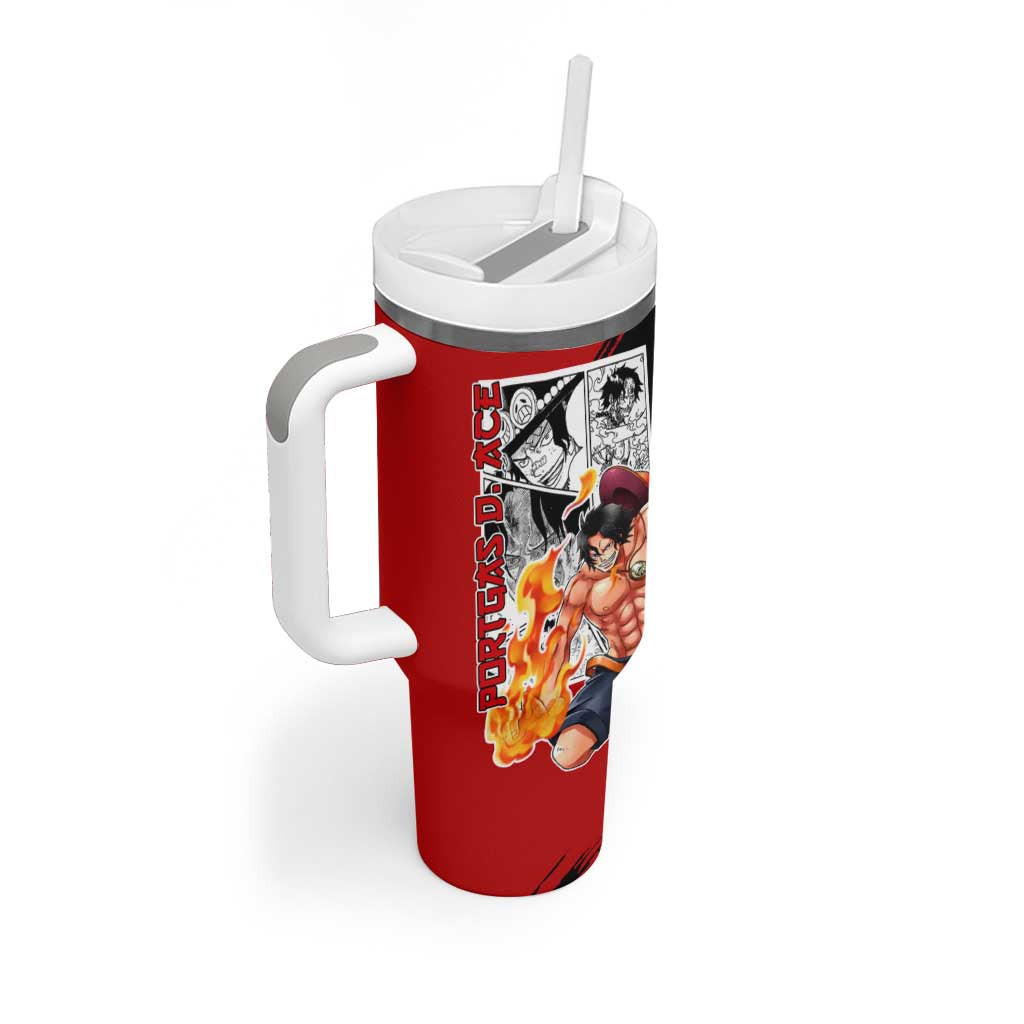 Portgas Dace One Piece Tumbler With Handle Anime Mix Manga Style