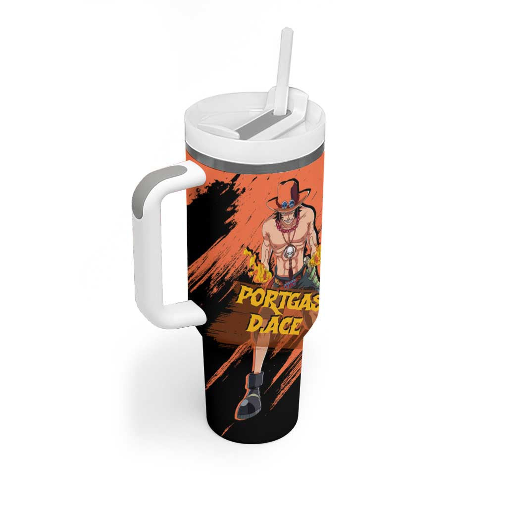 Portgas Dace One Piece Tumbler With Handle Anime Style