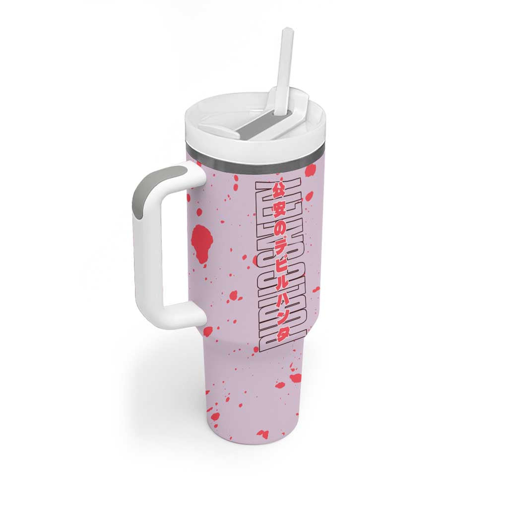 Public Safety Chainsaw Man Tumbler With Handle Anime Style
