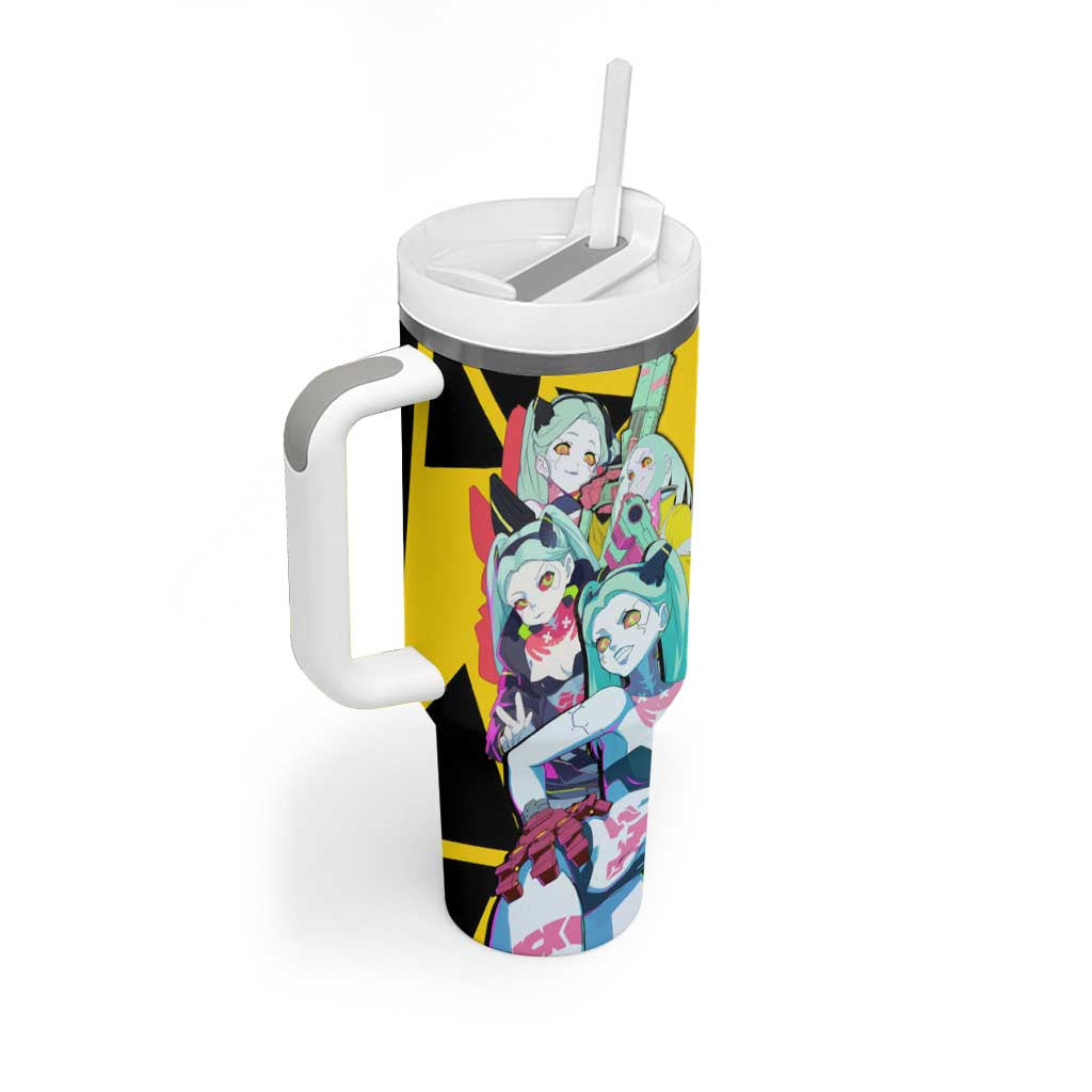 Rebecca Cyberpunk Edgerunners Tumbler With Handle Anime Style