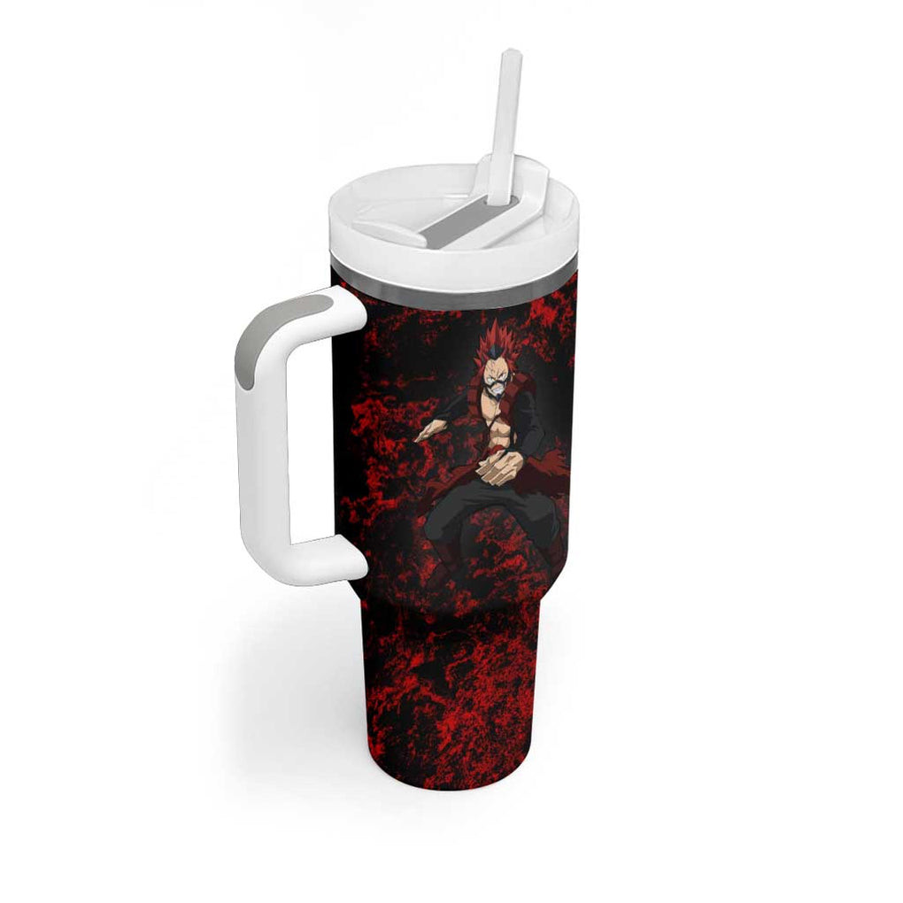 Red Riot Eijiro My Hero Academia Tumbler With Handle Blood Grunge Style