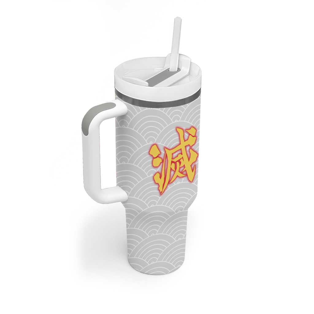 Rengoku Kyojuro Demon Slayer Tumbler With Handle Anime Style